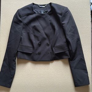 White House Black Market Cropped Blazer (Size 4)